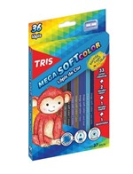 Ficha técnica e caractérísticas do produto Lápis de Cor Tris 36 Cores Mega Soft Color