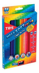 Ficha técnica e caractérísticas do produto Lápis de Cor Tris Mega Soft Color 36 Cores