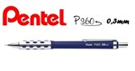 Ficha técnica e caractérísticas do produto Lapiseira Técnica Pentel P360 0,3mm Azul