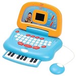 Ficha técnica e caractérísticas do produto Laptop Musical Candide Cocoricó C/ 28 Atividades - Azul/Amarelo