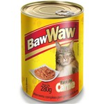 Alimento Cao Baw Waw 280g Lt Filhotes Carne