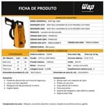 Ficha técnica e caractérísticas do produto Lavadora Wap Alta Pressão Agil 1800 1400w 1300PSI 220v