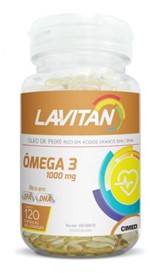 Ficha técnica e caractérísticas do produto Lavitan Omega 3 1000mg 120 Caps - Cimed