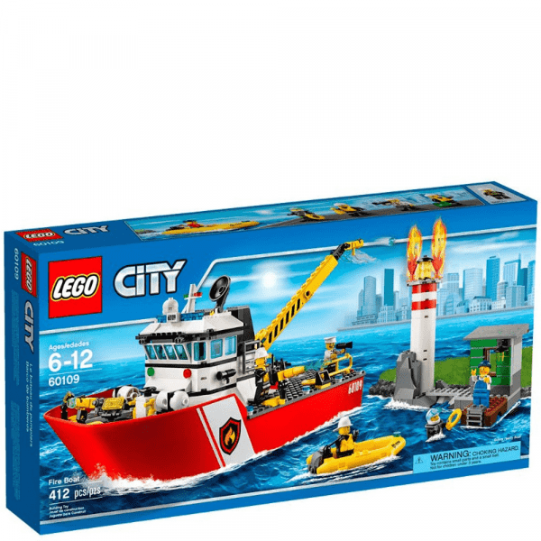 Ficha técnica e caractérísticas do produto Lego City Barco de Combate ao Fogo 60109 - LEGO