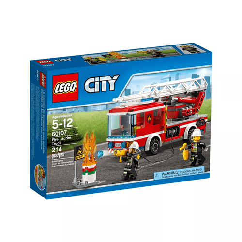 Ficha técnica e caractérísticas do produto Lego City - Caminhão com Escada de Combate ao Fogo 60107