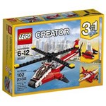 Ficha técnica e caractérísticas do produto LEGO Creator Helicóptero Vermelho - 102 Peças