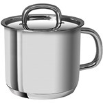 Ficha técnica e caractérísticas do produto Leiteira / Fervedor Inox Jomafe Studio 1,8 Lt 14Cm