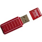 Ficha técnica e caractérísticas do produto Leitor e Gravador Cartão Micro SD Formato Pen Drive - Vermelha