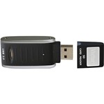 Ficha técnica e caractérísticas do produto Leitor e Gravador Cartão SD/SDHC Formato Pen Drive Vivrw3000 - Preta
