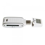 Ficha técnica e caractérísticas do produto Leitor e Gravador de Cartão de Memória SD e SDHC Vivitar Via USB Branco - VIVRW3000