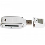 Ficha técnica e caractérísticas do produto Leitor e Gravador de Cartão de Memória SD/SDHC USB, Branco - VIVITAR