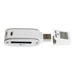 Ficha técnica e caractérísticas do produto Leitor e Gravador de Cartão de Memoria SD / SDHC Via USB 2.0 Branco - Vivitar VIVRW3000