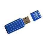 Ficha técnica e caractérísticas do produto Leitor e Gravador de Cartão Micro SD Via USB 2.0 Azul