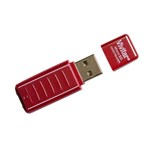 Ficha técnica e caractérísticas do produto Leitor e Gravador de Cartão Micro SD Via USB 2.0 Vermelho - Vivitar