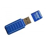 Ficha técnica e caractérísticas do produto Leitor e Gravador de Cartão Micro SD Via USB Azul - VIVRW1000 - Vivitar