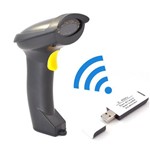 Leitor Scanner de Código Barra LASER Sem Fio Wireless USB