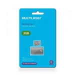 Ficha técnica e caractérísticas do produto Leitor USB + Cartão de Memória Classe 4 2GB Multilaser - MC159