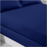 Ficha técnica e caractérísticas do produto Lençol Avulso Buettner Queen Malha Liso com Elástico Azul Marinho - Azul Marinho