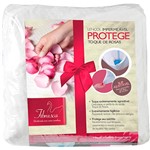 Ficha técnica e caractérísticas do produto Lençol Casal Protege Toque de Rosas Impermeável