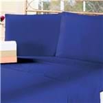 Ficha técnica e caractérísticas do produto Lençol de Microfibra com Elástico Casal King 100% Poliéster - Azul