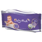Ficha técnica e caractérísticas do produto Lenços Umedecidos Baby Bath Aloe Vera C/ 72 Unidades