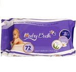Ficha técnica e caractérísticas do produto Lenços Umedecidos Baby Bath com 72 Lenços
