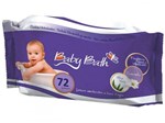 Lenços Umedecidos Brasbaby Baby Bath Camomila - 72 Lenços