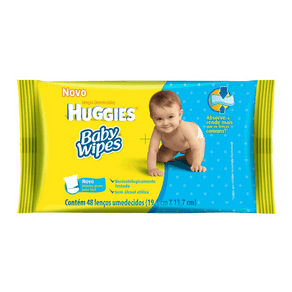 Ficha técnica e caractérísticas do produto Lenços Umedecidos Huggies Baby Wipes C/ 48 Unidades