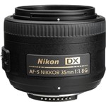 Ficha técnica e caractérísticas do produto Lente AF-S DX NIKKOR 35mm F/1.8G - Nikon