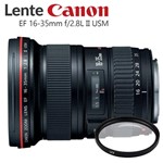 Ficha técnica e caractérísticas do produto Lente Canon Ef 16-35mm F/2.8L Ii Usm