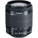 Ficha técnica e caractérísticas do produto Lente Canon EF-S 18-55mm F/3.5-5.6 IS II STM