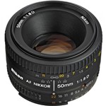 Ficha técnica e caractérísticas do produto Lente Nikon AF FX NIKKOR 50mm F/1.8D - Nikon