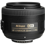 Ficha técnica e caractérísticas do produto Lente Nikon AF-S DX 35mm f/1.8G Nikkor