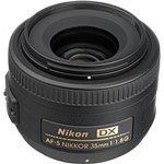 Ficha técnica e caractérísticas do produto Lente Nikon AF-S DX NIKKOR 35mm F/1.8G - Nikon