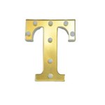 Ficha técnica e caractérísticas do produto Letra Led Espelhada 3D Luminária Decorativa - T
