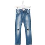 Ficha técnica e caractérísticas do produto Levi's Kids Calça Jeans Destroyed - Azul
