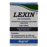 Ficha técnica e caractérísticas do produto Lexin 300mg C/ 24 Comp Antibiótico para Cães - Duprat