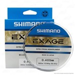 Ficha técnica e caractérísticas do produto Linha de Pesca Shimano Exage Monofilamento Extra Forte 300m 0,405mm 12,9kg