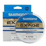 Ficha técnica e caractérísticas do produto Linha de Pesca Shimano Exage Monofilamento Extra Forte 300m 0,225mm 4,4kg