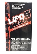Ficha técnica e caractérísticas do produto Lipo 6 Black Ultra Concentrate 60 Caps. - Nutrex