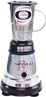 Ficha técnica e caractérísticas do produto Liquidificador Gourmet Luxo 1 Litros em Aço Inox Spolu - 220V