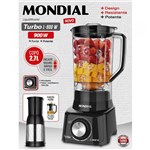 Ficha técnica e caractérísticas do produto Liquidificador Mondial 900w L-900, 5 Velocidades Preto 110v