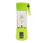 Ficha técnica e caractérísticas do produto Liquidificador Portátil Recarregável Squeeze Coqueteleira Cup Juice - Verde