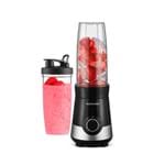 Ficha técnica e caractérísticas do produto Liquidificador Shake 127V com 300W 800ml + 1 Copo Extra Preto/Prata Multilaser - BE013
