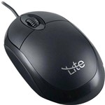 Ficha técnica e caractérísticas do produto Lite Mouse com Fio Óptico USB OML101 Preto