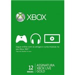 Ficha técnica e caractérísticas do produto Live Card Microsoft Gold Assinatura 12 Meses Xbox 360 (52m-00341)