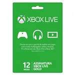 Ficha técnica e caractérísticas do produto Live Gold 12 Meses Xbox - Microsoft