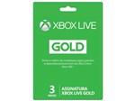 Live Gold 3 Meses para Xbox One e Xbox 360 - Microsoft
