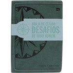 Ficha técnica e caractérísticas do produto Livro - Bíblia de Estudo Desafios de Todo Homem (Verde)