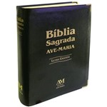Ficha técnica e caractérísticas do produto Livro Bíblia Sagrada Ave Maria (letra Grande) - Preta